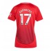 Maillot de foot Manchester United Alejandro Garnacho #17 Domicile vêtements Femmes 2024-25 Manches Courtes